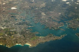 Sydney Harbour aerial view