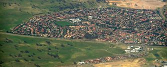 Aerial view of Palmerston Australian Capital Territory from north