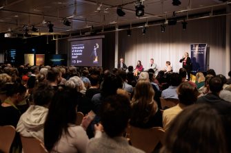 Crowd at diversity and inclusion panel event organised by Australian Human Rights Institute