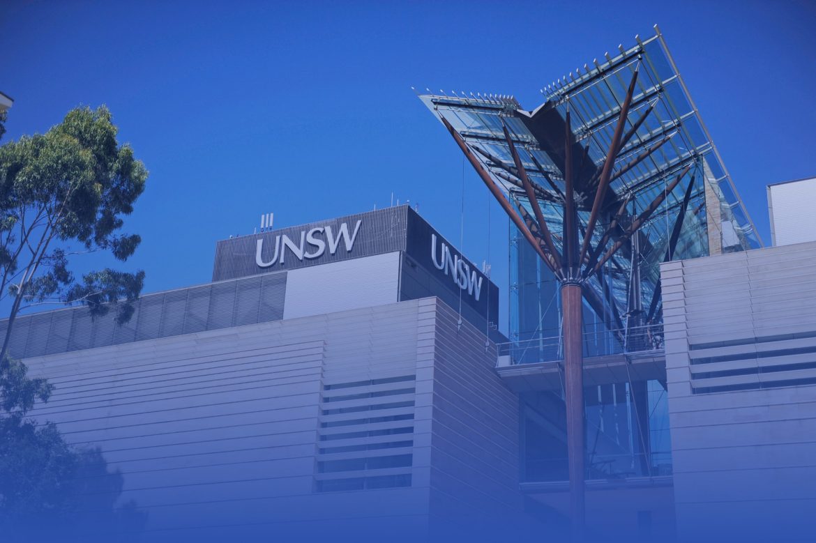 Photo of UNSW Scientia Building and Library building on Campus 