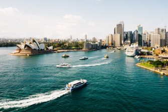 Photo of Sydney Harbour from above