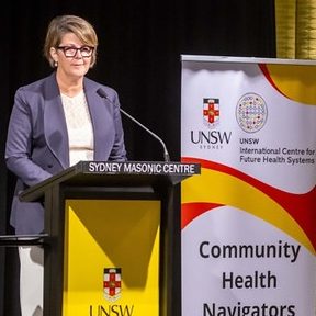 Susan Pearce AM presenting at the Community Health Navigator Forum 2025